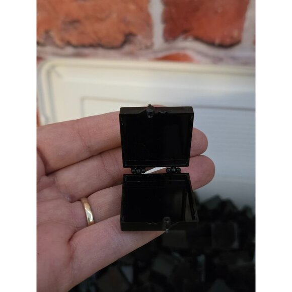 15 Plastic Acrylic Square Hinged Box Containers for Gems Pins Beads 1-1/4 inch - Picture 8 of 8